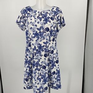Womens dress ALYX size 14 blue white worn 2 times